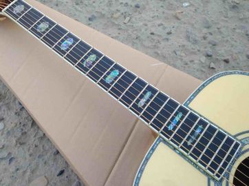 41 inch Full solid wood D style classical Acoustic Guitar,Real abalone Ebony fingerboard,One piece of neck OEM custom gu supplier