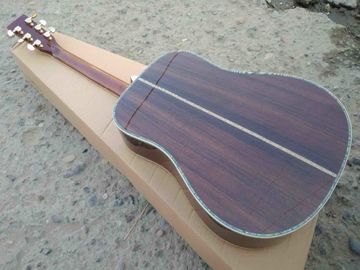 41 inch Full solid wood D style classical Acoustic Guitar,Real abalone Ebony fingerboard,One piece of neck OEM custom gu supplier