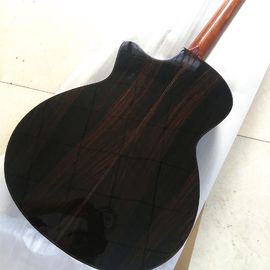 Sunset Solid spruce top G914s acoustic guitar,Real abalone inlays Ebony fingerboard Electric acoustic Guitar supplier