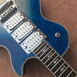 New high quality big silver powder silver hardware 3 pickup trucks and 6 strings electric guitar supplier