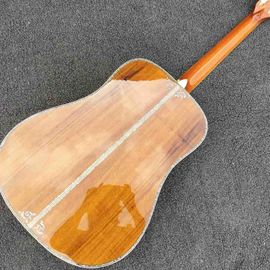 Real Abalone Inlays Ebony Fingerboard 41&quot; Koa Wood Classic Acoustic Guitar supplier