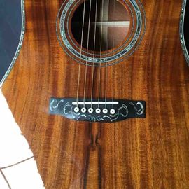 Real Abalone Inlays Ebony Fingerboard 41&quot; Koa Wood Classic Acoustic Guitar supplier