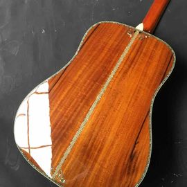 Real Abalone Inlays Ebony Fingerboard 41&quot; Koa Wood Classic Acoustic Guitar supplier