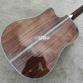 All Solid Koa Wood 45 D 41 Real Abalone Acoustic Electric Guitar with Ebony Fingerboard supplier