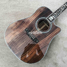 All Solid Koa Wood 45 D 41 Real Abalone Acoustic Electric Guitar with Ebony Fingerboard supplier