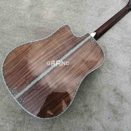 All Solid Koa Wood 45 D 41 Real Abalone Acoustic Electric Guitar with Ebony Fingerboard supplier