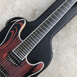 Flame Maple Top 7 Strings Electric Guitar,Abalone binding,Ebony fingerboard Neck through body Mayones Electric Guitar supplier