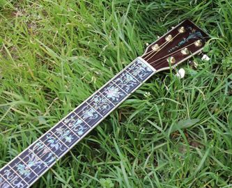 Factory 41 inch Koa wood acoustic guitar,Ebony fingerboard Abalone inlays D45k style koa guitar,Free shipping supplier