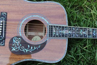 Factory 41 inch Koa wood acoustic guitar,Ebony fingerboard Abalone inlays D45k style koa guitar,Free shipping supplier