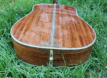 Factory 41 inch Koa wood acoustic guitar,Ebony fingerboard Abalone inlays D45k style koa guitar,Free shipping supplier