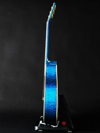 Abalone Blue Solid spruce top 40 inch OM style acoustic guitar Burst maple back supplier