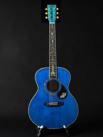 Abalone Blue Solid spruce top 40 inch OM style acoustic guitar Burst maple back supplier