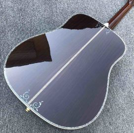 Real Abalone inlays Sunburst Solid spruce top 41 inch D style Acoustic Guitar with ebony fingerboard supplier