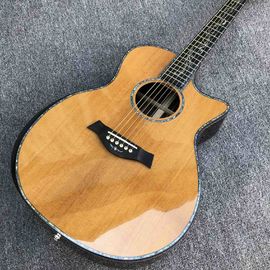 41 inch Solid Spruce top PS14 acoustic guitar,Cocobolo Back and sides,Real abalone Ebony fingerboard TY acoustic Guitar supplier