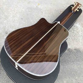 Classical Acoustic Guitar Grand Cutaway 41&quot; Solid Spruce Top Rosewood back&amp;side 301 EQ Abalone Binding supplier