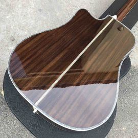 Classical Acoustic Guitar Grand Cutaway 41&quot; Solid Spruce Top Rosewood back&amp;side 301 EQ Abalone Binding supplier