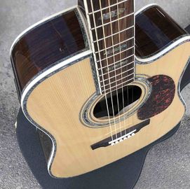 Classical Acoustic Guitar Grand Cutaway 41&quot; Solid Spruce Top Rosewood back&amp;side 301 EQ Abalone Binding supplier