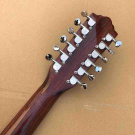 Top quality solid top custom guild jumbo 12 strings gloss finishing acoustic electric guitar 12 string guitar supplier