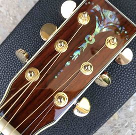 All KOA wood classic acoustic guitar,Flower Ebony Fingerboard,Real Abalone inlays and binding supplier