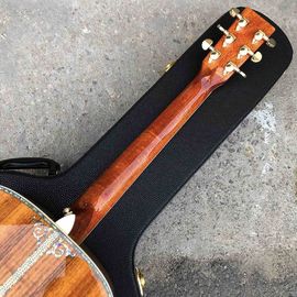 All KOA wood classic acoustic guitar,Flower Ebony Fingerboard,Real Abalone inlays and binding supplier