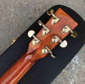 Handmade Deluxe solid koa wood Acoustic guitar, acoustic Guitarra, solid koa wood with abalone inlay supplier