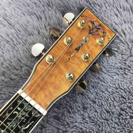 Solid Spruce Top Abalone D Style Acoustic Guitar with Burst Maple Body Ebony Fingerboard supplier