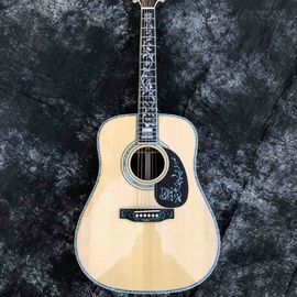 D style 41 inch solid spruce deluxe Abalone inlay acoustic guitar supplier