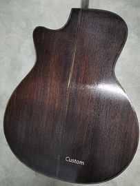 41&quot; Custom Shop Tobacco Burst AAAA All Solid Handmade Gotoh tuner Peg Abalone Cutaway 914F Acoustic Guitar supplier