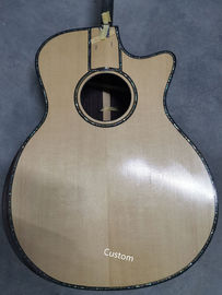 41&quot; Custom Shop Tobacco Burst AAAA All Solid Handmade Gotoh tuner Peg Abalone Cutaway 914F Acoustic Guitar supplier