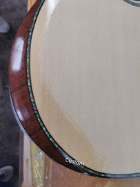 41&quot; Custom Shop Tobacco Burst AAAA All Solid Handmade Gotoh tuner Peg Abalone Cutaway 914F Acoustic Guitar supplier