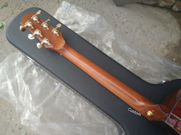 Handmade guitar AAAA all solid wood customize cocobolo guitar single cut design acoustic electric guitar supplier