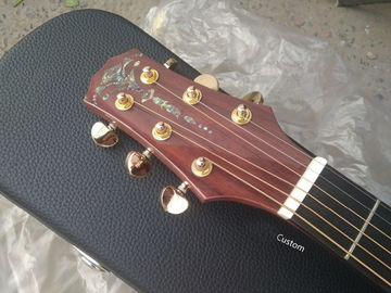 Handmade guitar AAAA all solid wood customize cocobolo guitar single cut design acoustic electric guitar supplier