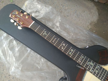 Handmade guitar AAAA all solid wood customize cocobolo guitar single cut design acoustic electric guitar supplier