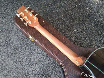 AAA all solid wood custom guitar handmade GRAND cutaway professional acoustic electric guitar supplier