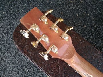 AAA all solid wood custom guitar handmade GRAND cutaway professional acoustic electric guitar supplier