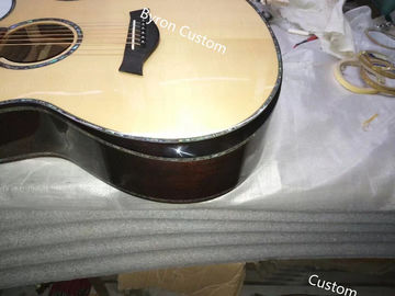 AAA all solid wood custom guitar handmade GRAND cutaway professional acoustic electric guitar supplier