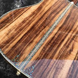 41 Inches 45D Model Real Abalone Koa Wood Electric Acoustic Guitar supplier