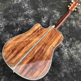 41 Inches 45D Model Real Abalone Koa Wood Electric Acoustic Guitar supplier