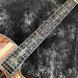 41 Inches 45D Model Real Abalone Koa Wood Electric Acoustic Guitar supplier