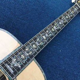 Aaaa All Real Abalone Super Deluxe Wood D45L Acoustic Guitar Customized Logo Is Available supplier