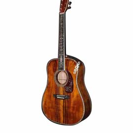 Custom Aaaa All Solid Koa Wood 45D Type Dreadnought Acoustic Guitar supplier
