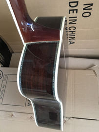 41 inch solid spruce top handmade ebony fingerboard real abalone shell inlaid electric acoustic guitar supplier