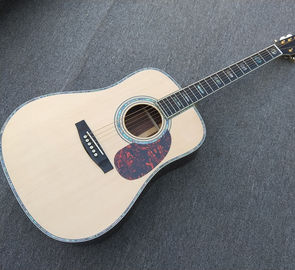 41 inch solid spruce top handmade ebony fingerboard real abalone shell inlaid electric acoustic guitar supplier