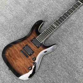 ES Solid Body Brown Burst Maple Top 6 Strings Electric Guitar with Black Hardware supplier