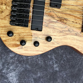 Custom 17 Strings Neck Through Body Electric Bass Guitar with Rosewood Fingerboard Fretless Inlay supplier