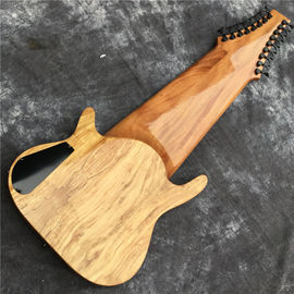 Custom 17 Strings Neck Through Body Electric Bass Guitar with Rosewood Fingerboard Fretless Inlay supplier