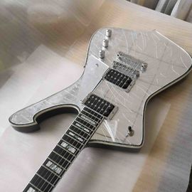 Top quality factory custom Paul stanley Mirror silver cracks electric guitar with rosewood fingerboard supplier