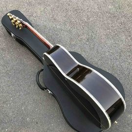 Custom Solid Spruce Top Abalone Ebony Fingerboard OOO Style Acoustic Guitar in Natural supplier