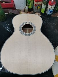 Custom Solid Spruce Top Abalone Ebony Fingerboard OOO Style Acoustic Guitar in Natural supplier