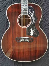 Aaaa All Solid Koa Wood 43 Inch Custom Design Jumbo Body Acoustic Guitar supplier